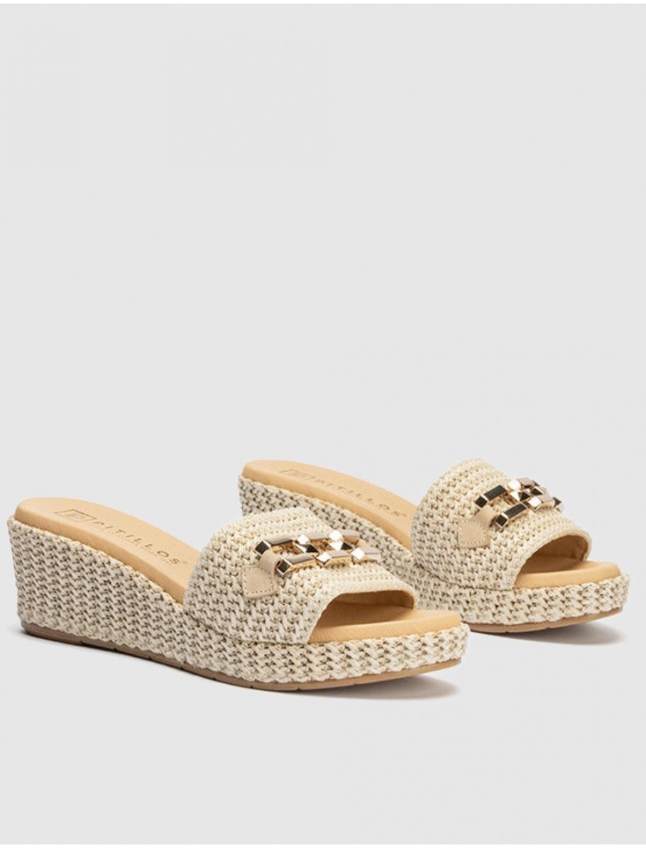 SANDALIA PITILLOS 10562 NATURAL