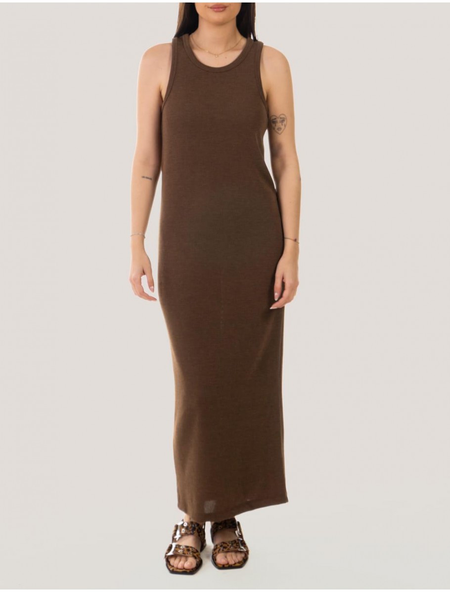 VESTIDO OBVIO ATIYA MARRoN
