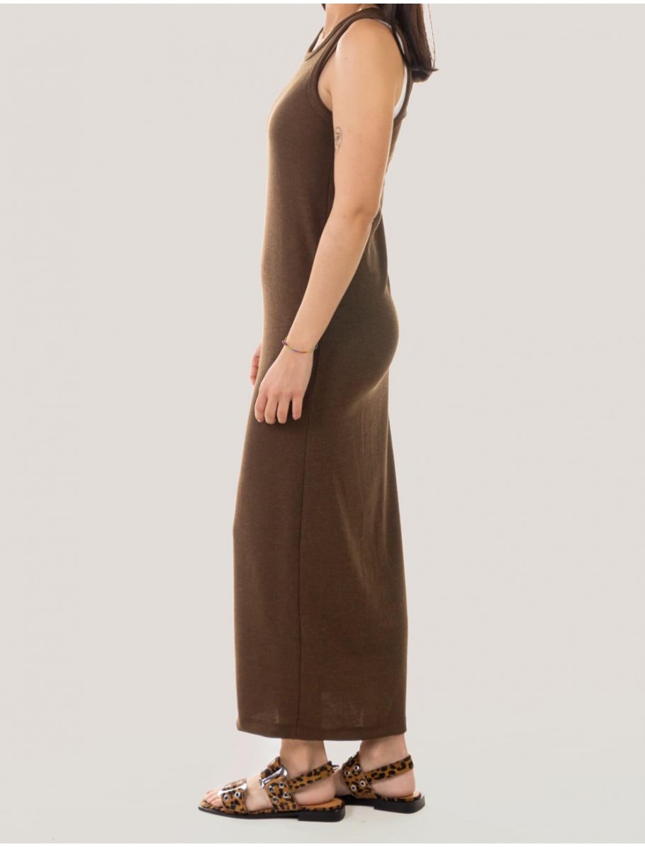 VESTIDO OBVIO ATIYA MARRoN