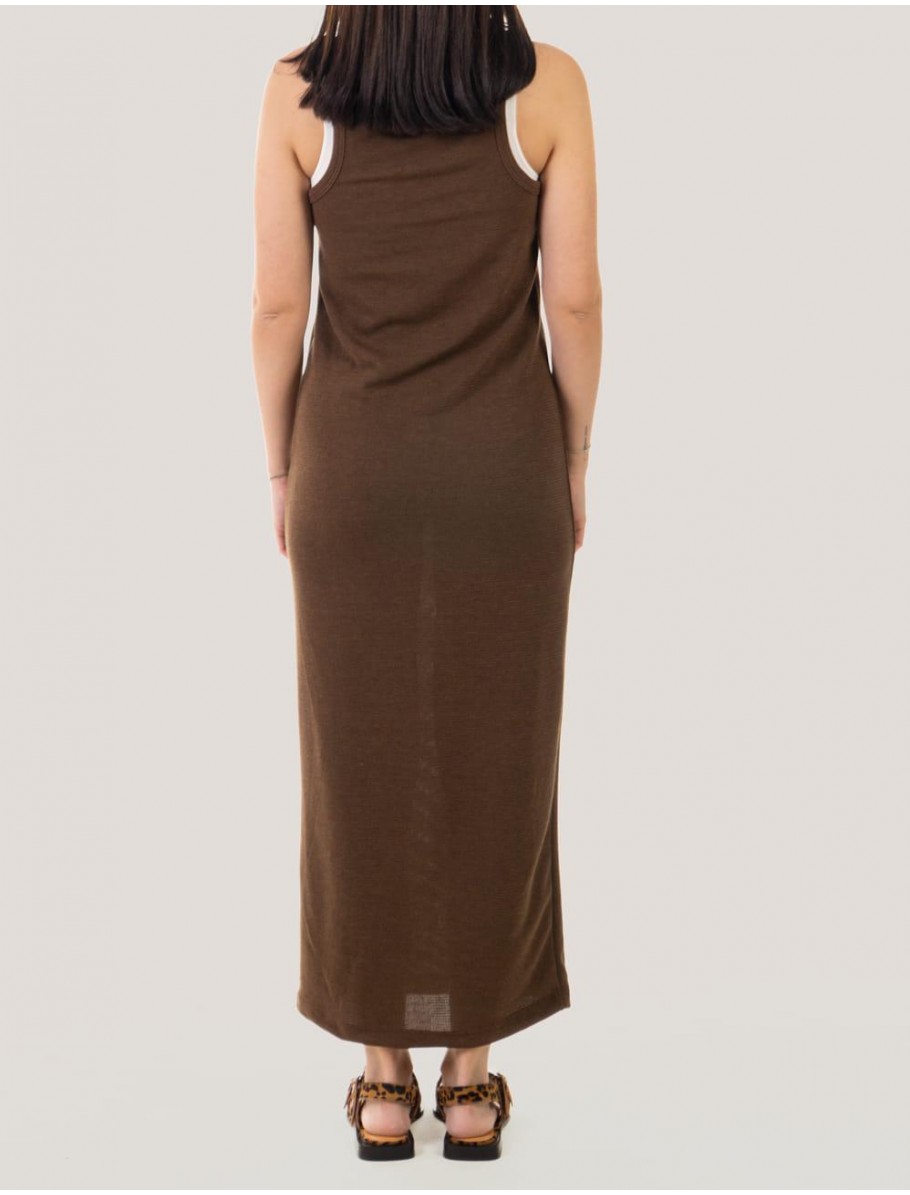 VESTIDO OBVIO ATIYA MARRoN