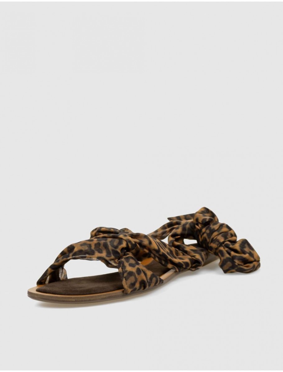 SANDALIA OBVIO SHOES CHANTAL LEOPARDO