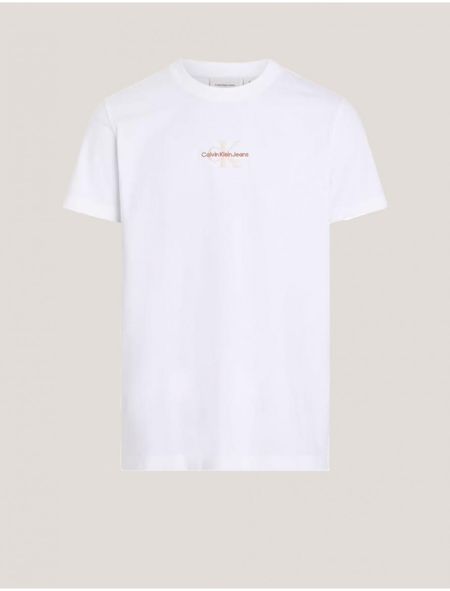 CAMISETA CALVIN KLEIN MONOLOGO TEE BLANCO