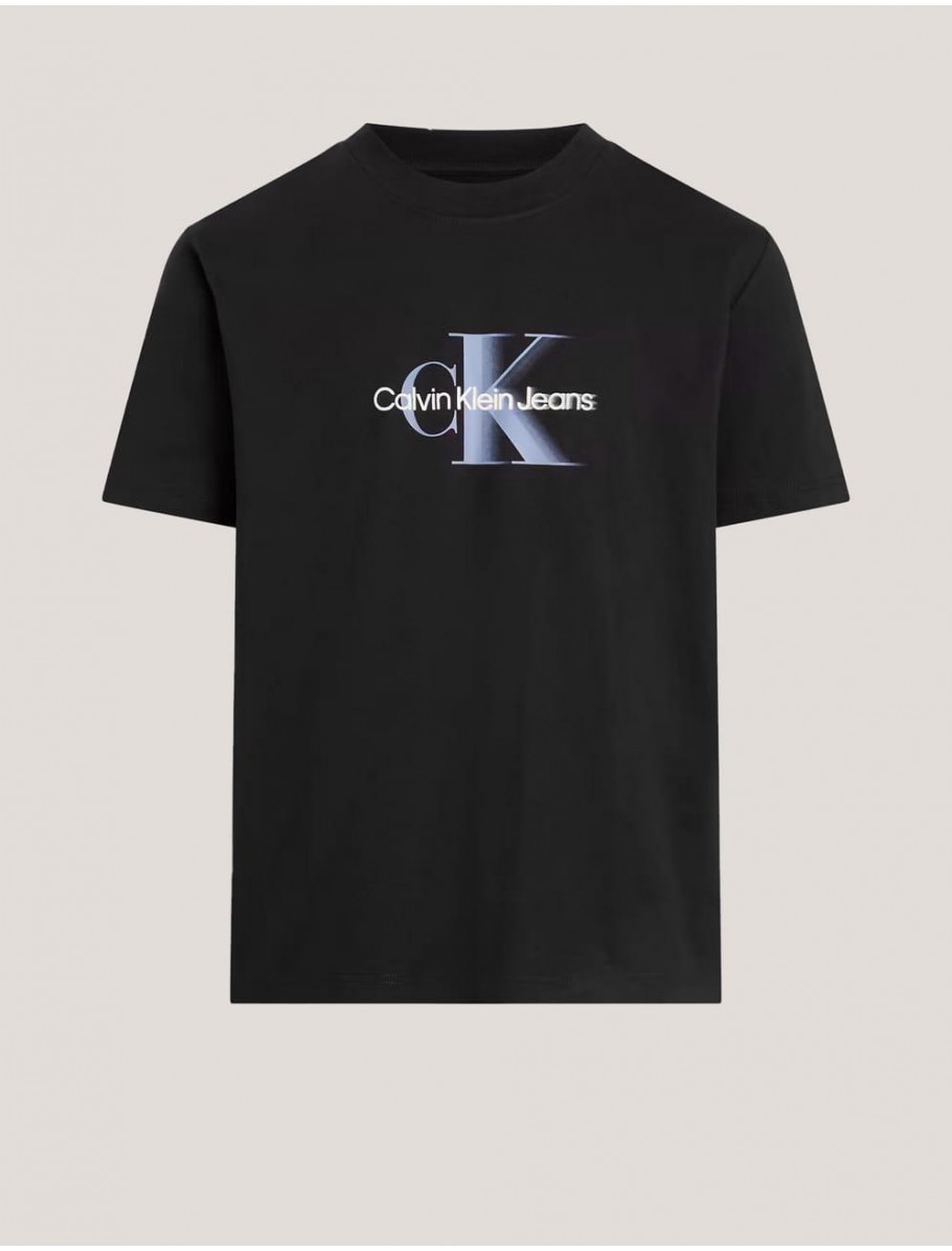 CAMISETA CALVIN KLEIN MONOLOGO SHIFT TEE NEGRO