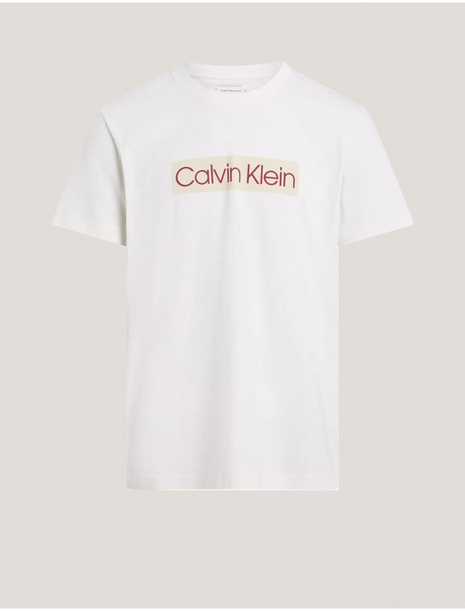 CAMISETA CALVIN KLEIN CALVIN KLEIN LABEL PRINT TEE BLANCO