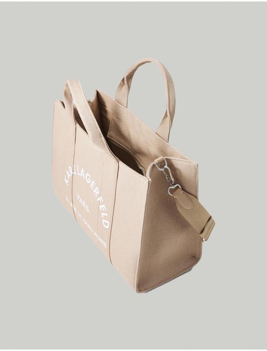 BOLSO KARL LAGERFED RSG SQUARE MEDIUM TOTE BEIG