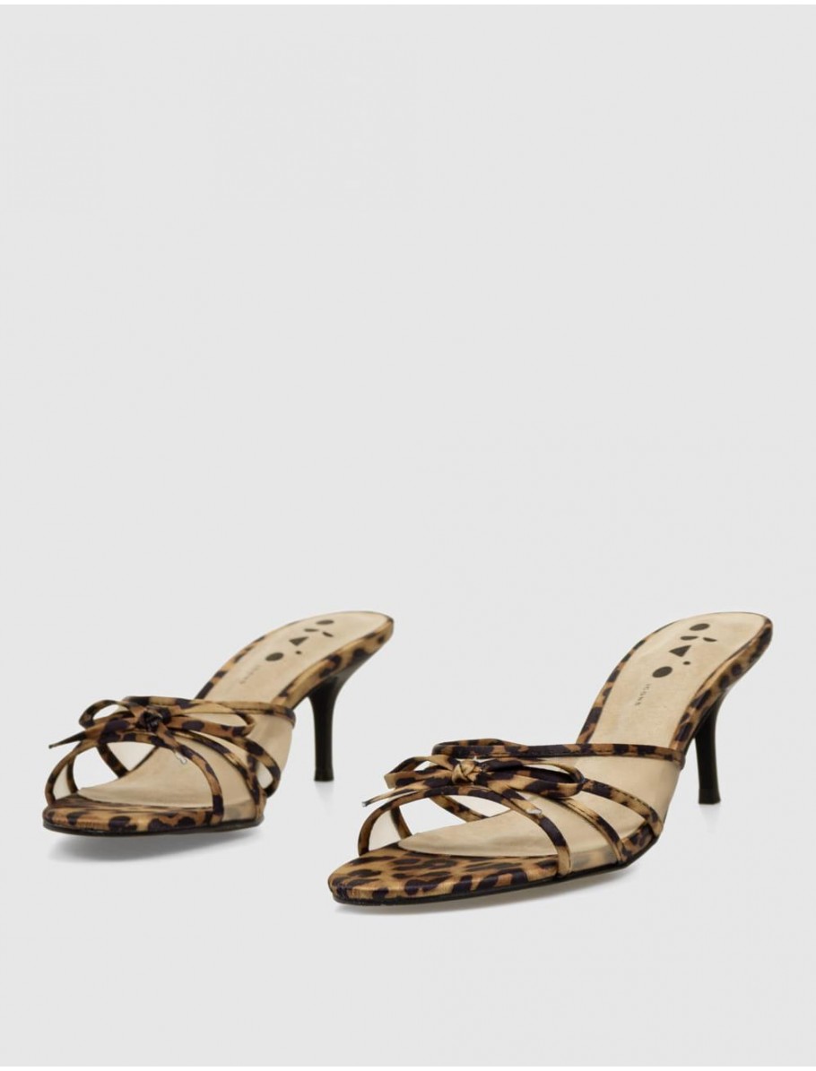 SANDALIA OBVIO SHOES CLARICE LEOPARDO
