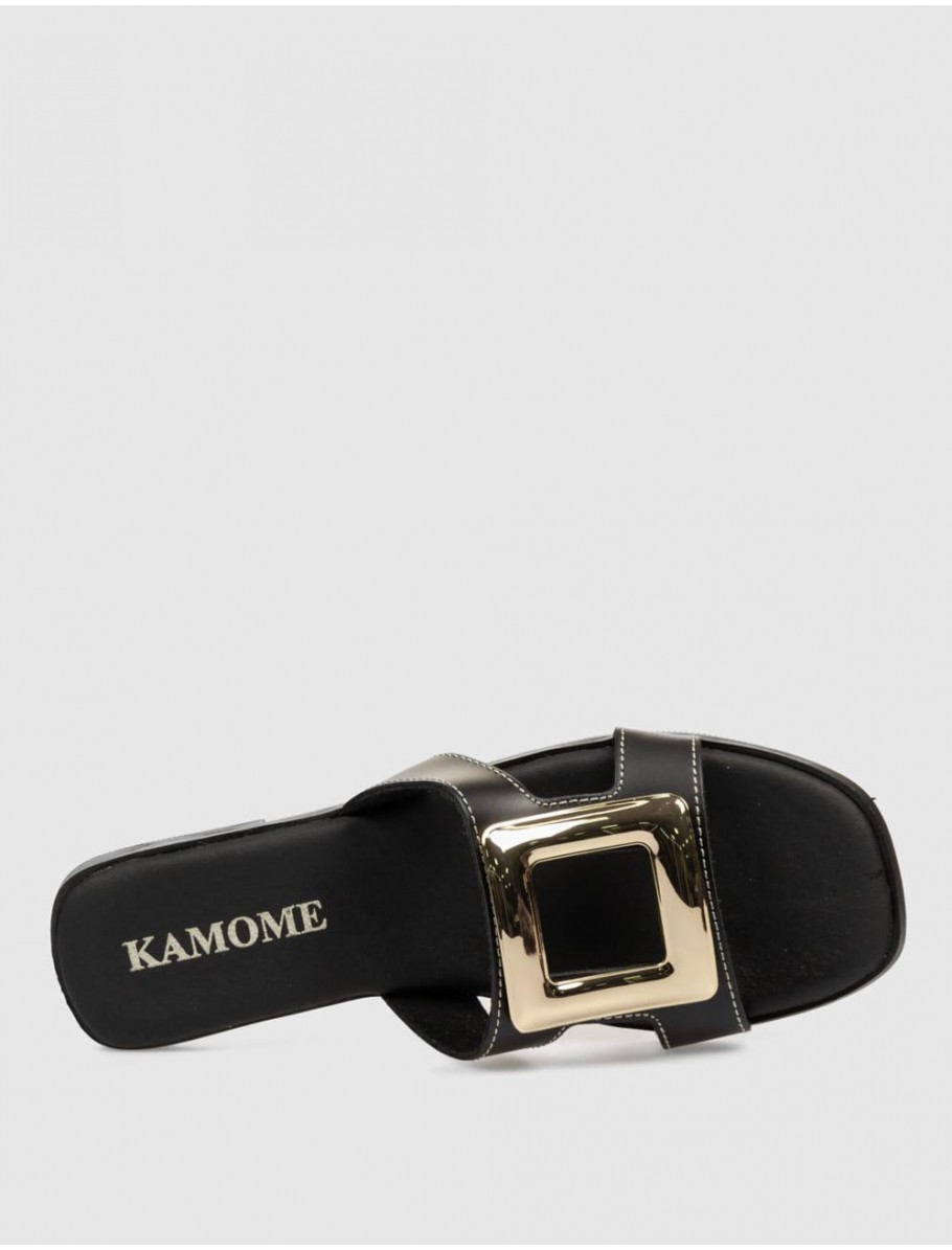 SANDALIA KAMOME ROLA NEGRO