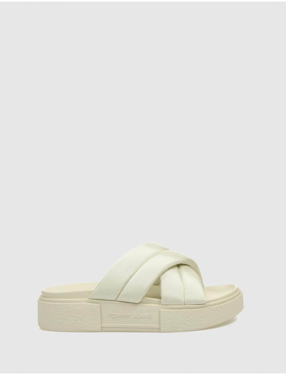 SANDALIA TOMMY HILFIGER TJW FLATFORM SANDAL BEIG