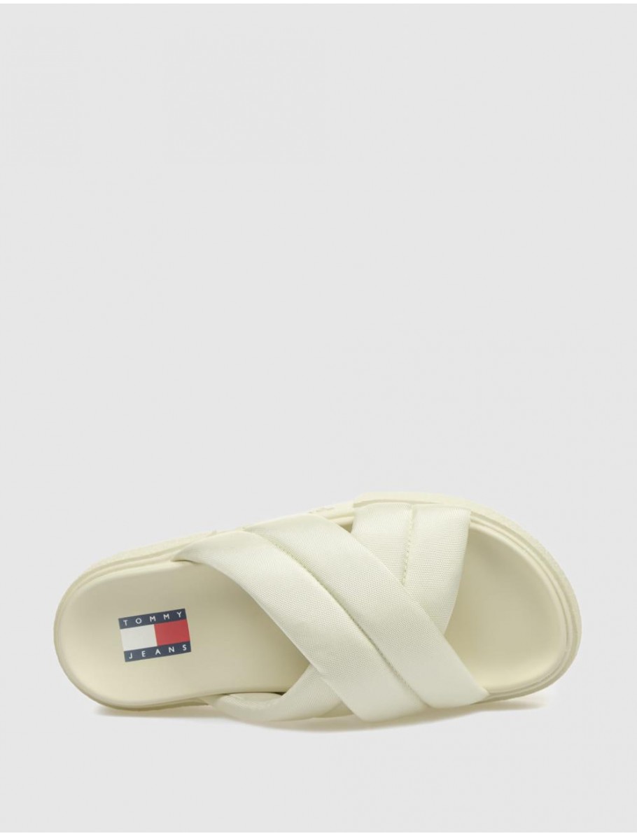 SANDALIA TOMMY HILFIGER TJW FLATFORM SANDAL BEIG