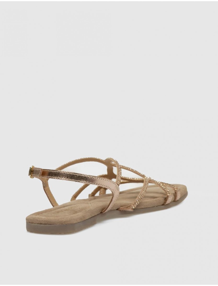SANDALIA GIOSEPPO GILMANTON ORO ROSADO