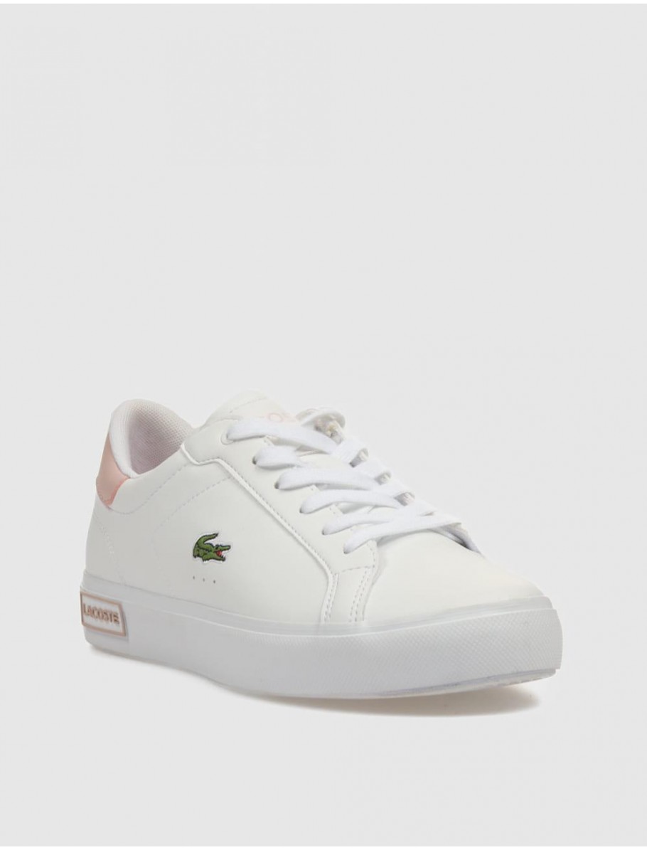 ZAPATILLA LACOSTE POWERCOURT BLANCO ROSA
