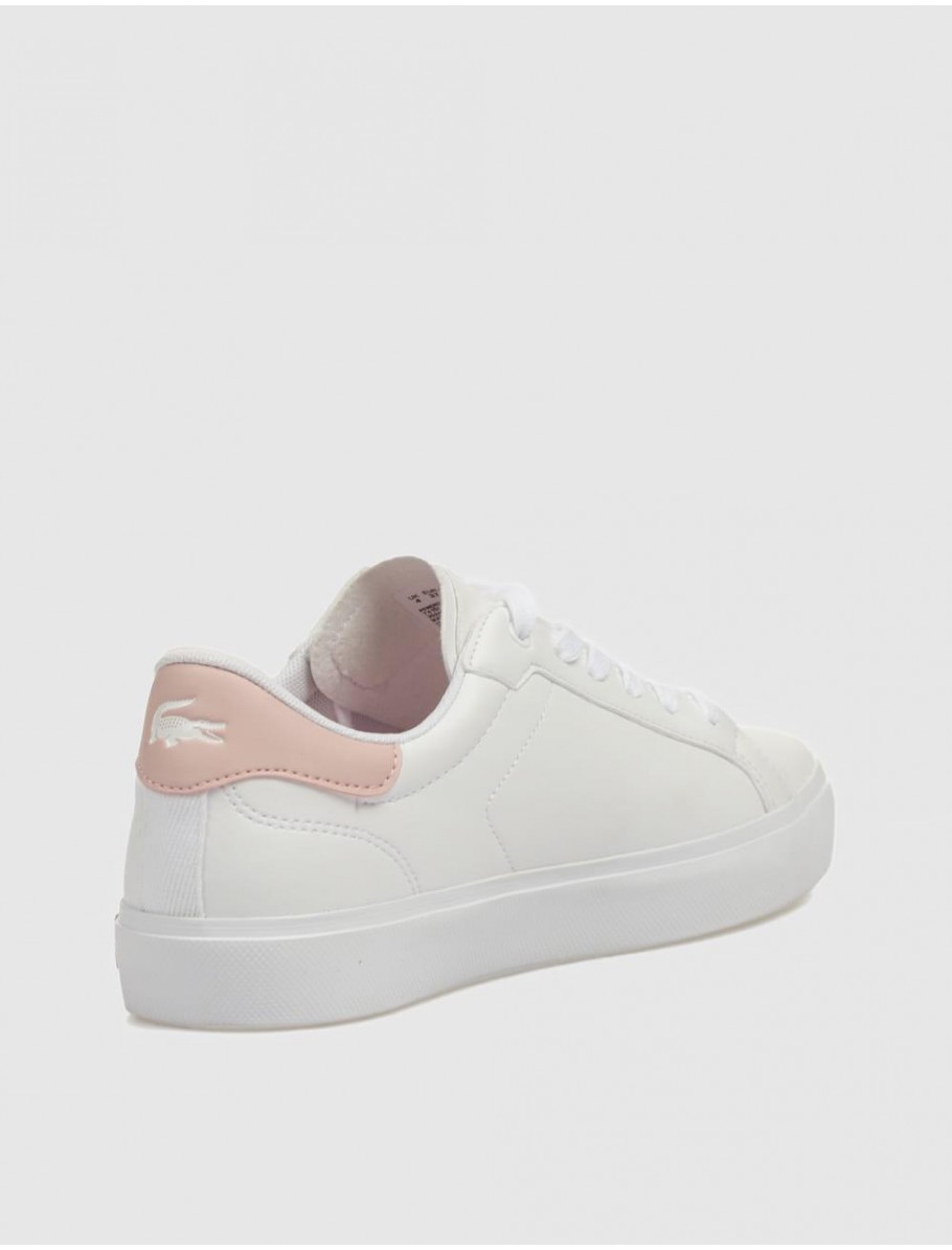 ZAPATILLA LACOSTE POWERCOURT BLANCO ROSA
