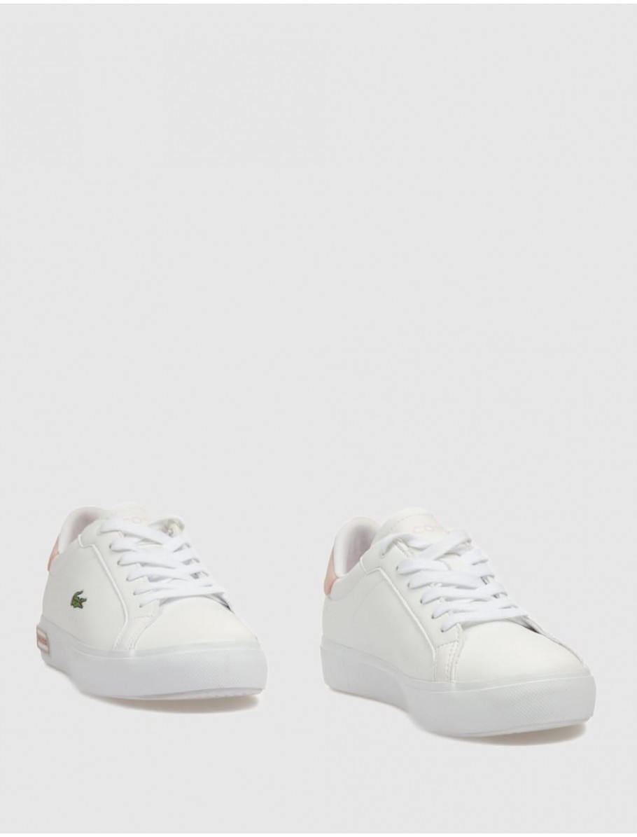 ZAPATILLA LACOSTE POWERCOURT BLANCO ROSA