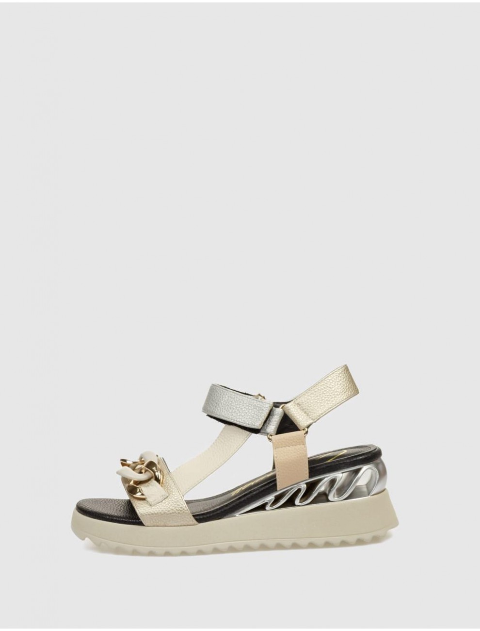 SANDALIA ROCKAWAY 85674 PLATINO