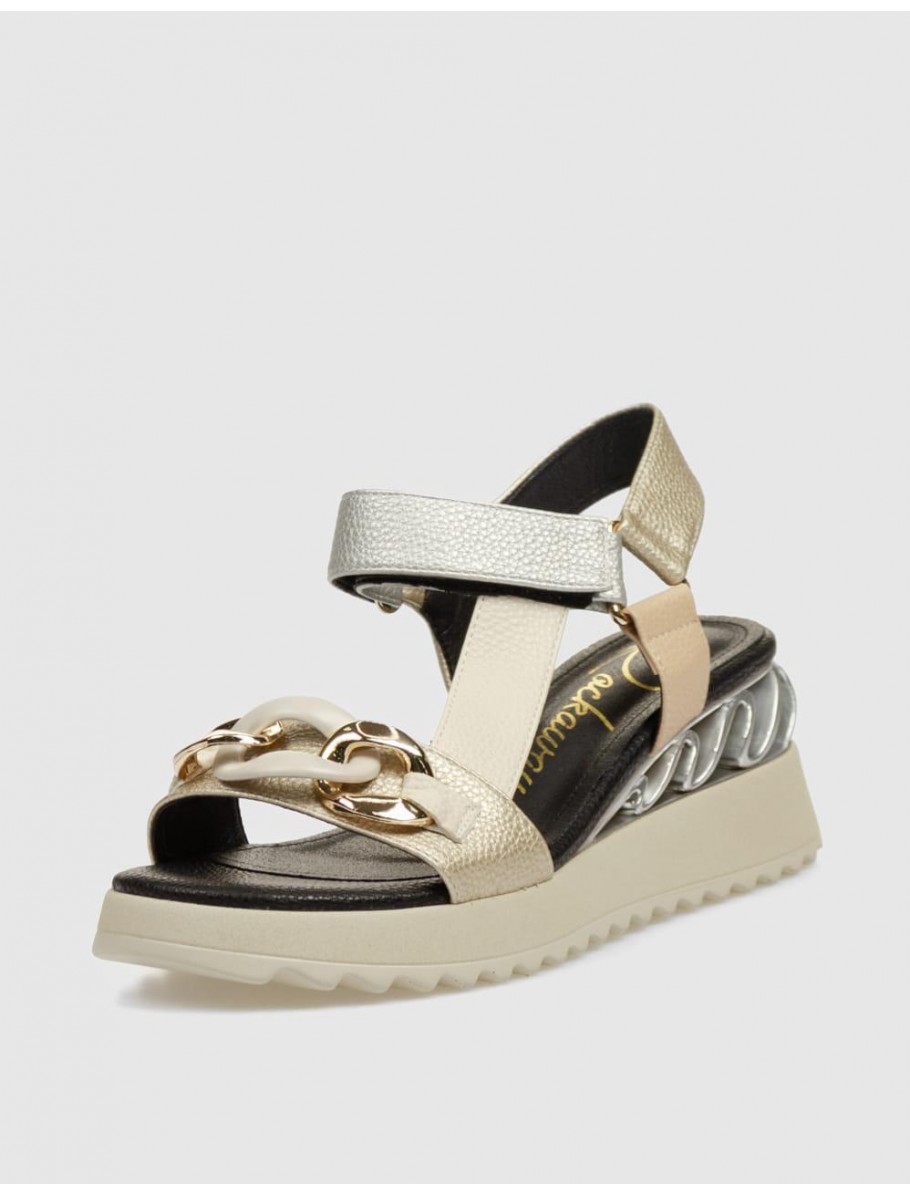 SANDALIA ROCKAWAY 85674 PLATINO