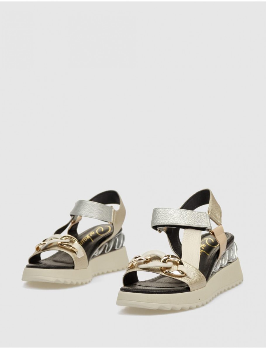 SANDALIA ROCKAWAY 85674 PLATINO