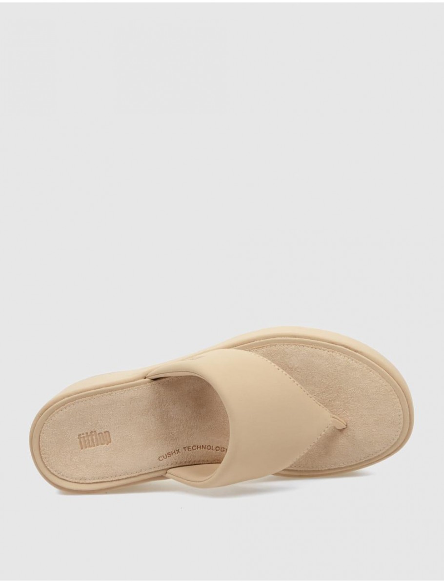 SANDALIA FITFLOP PLATFFORMS WEDGE BEIG