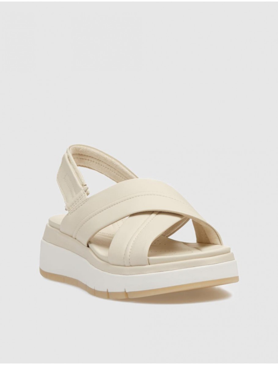 SANDALIA CLARKS TUSCAN CROSS BEIG