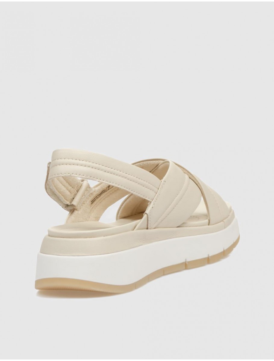 SANDALIA CLARKS TUSCAN CROSS BEIG