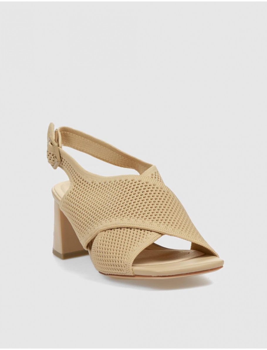 SANDALIA MISS ELASTIC 73040 CaMEL