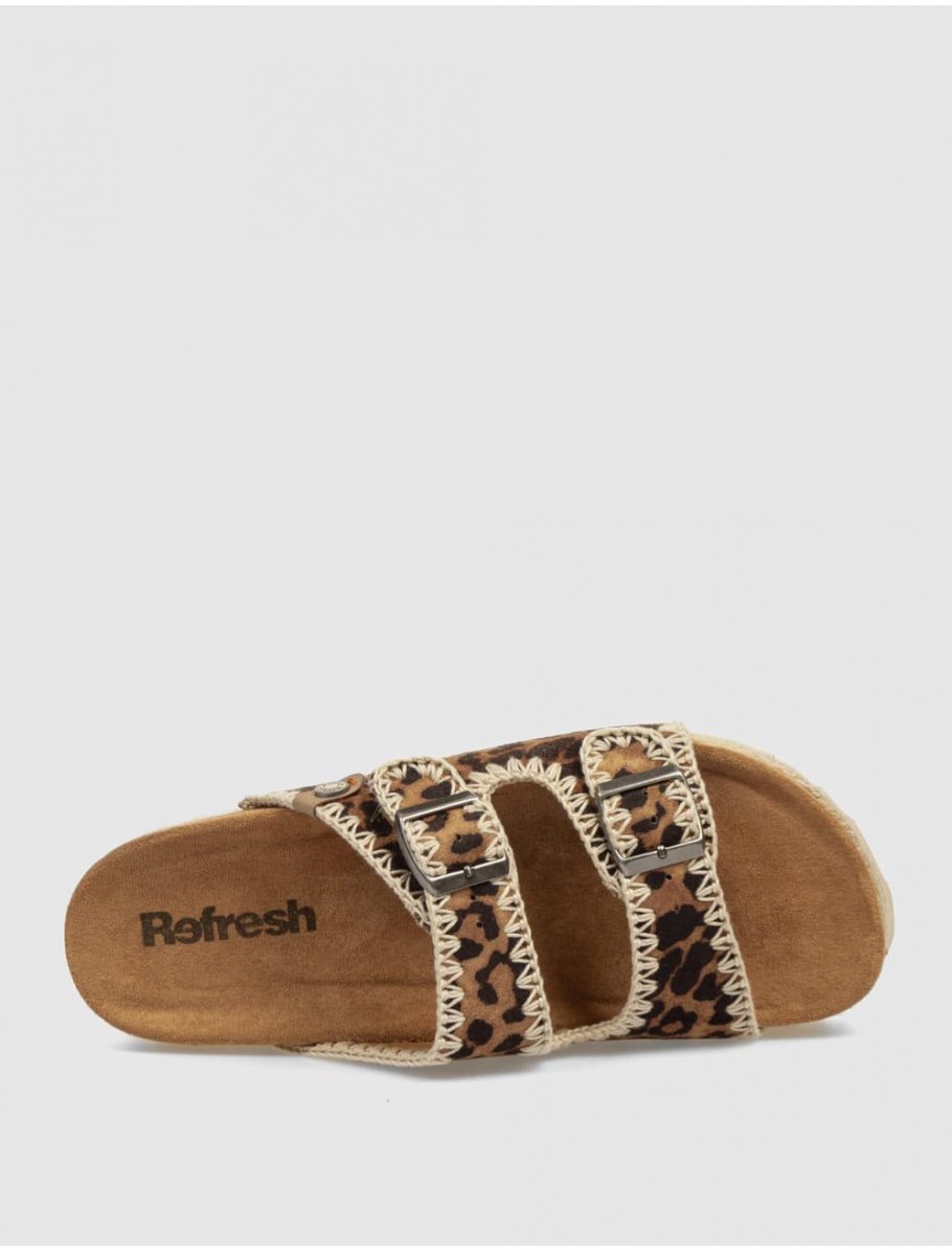 SANDALIA REFRESH 171950 LEOPARDO