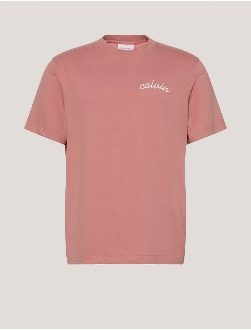 CAMISETA CALVIN KLEIN SS LFT CHST CHN STTC ROSA