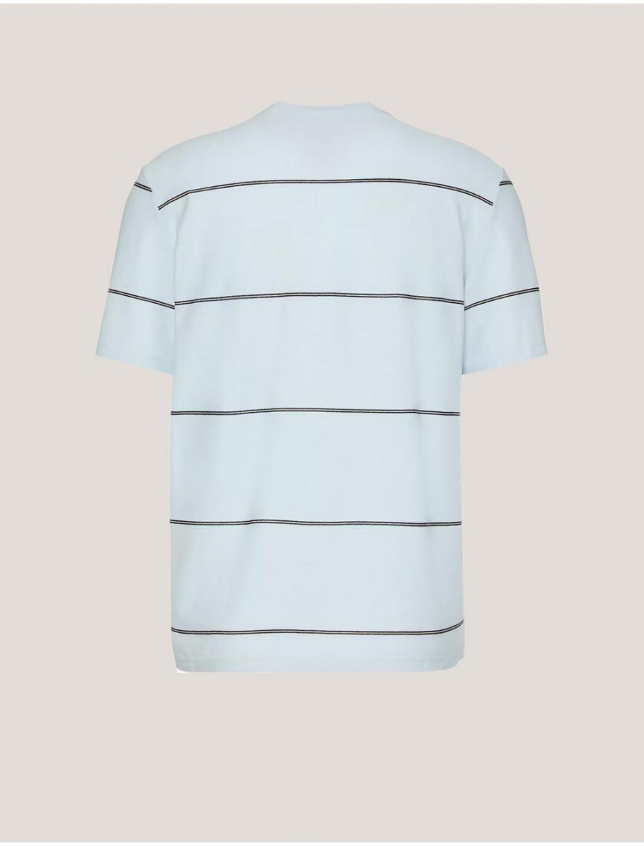 CAMISETA CALVIN KLEIN SS CRSS GRN WD STRP AZUL