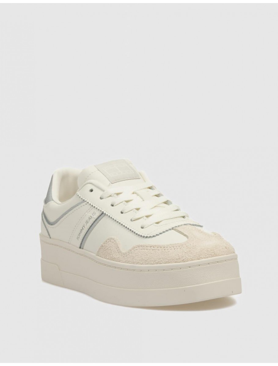 ZAPATILLA TOMMY HILFIGER THE GREENWICH FLATFORM BEIG