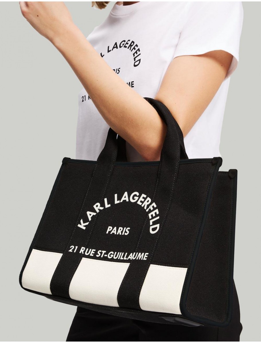 BOLSO KARL LAGERFED K RSG SQUARE MD TOTE NEGRO
