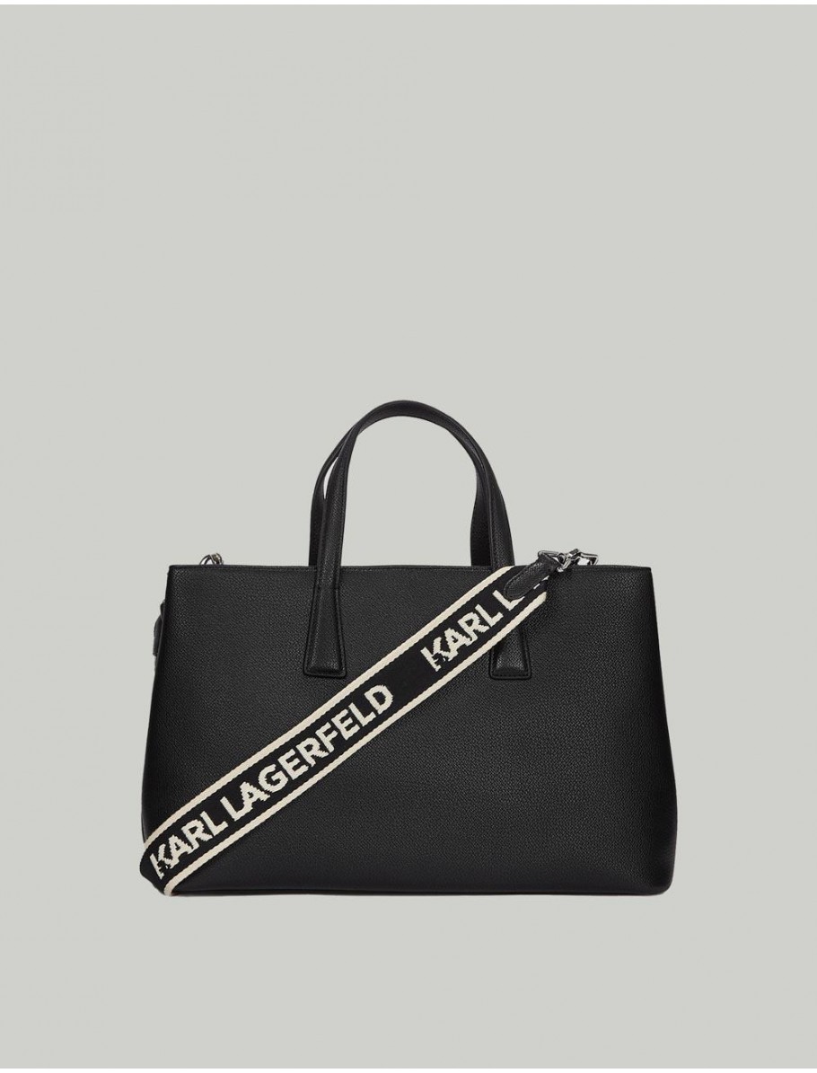 BOLSO KARL LAGERFED K RSG METAL SATCHEL NEGRO