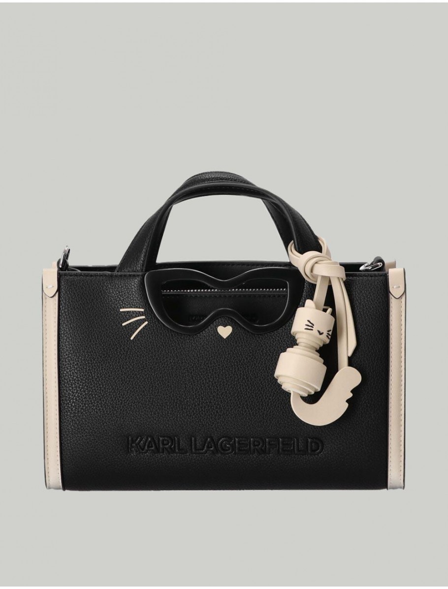 BOLSO KARL LAGERFED IKON CHOUPETTE SM TOTE NEGRO