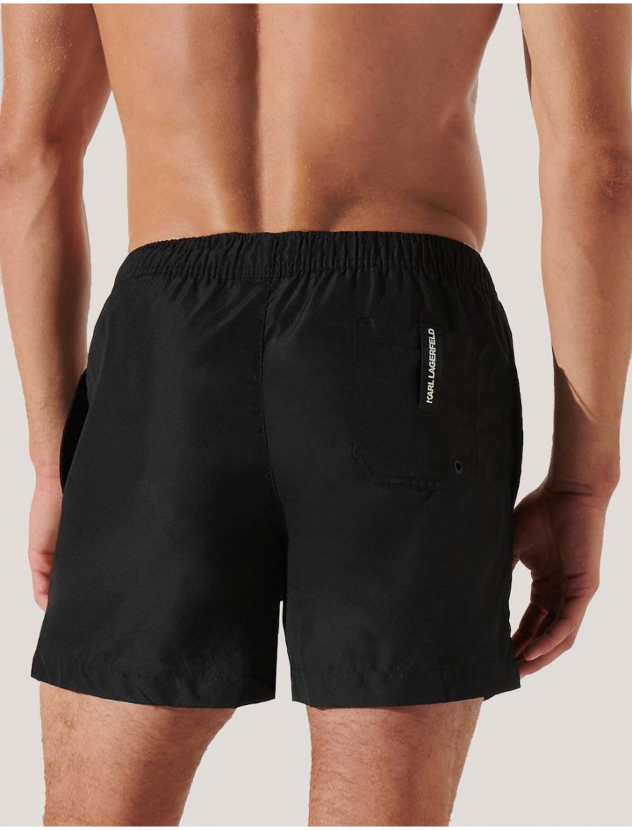 PANTALoN KARL LAGERFED KARL LOGO SHORT BOARDSHORTS NEGRO