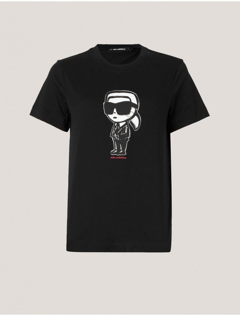 CAMISETA KARL LAGERFED IKON SKETCH KARL NEGRO