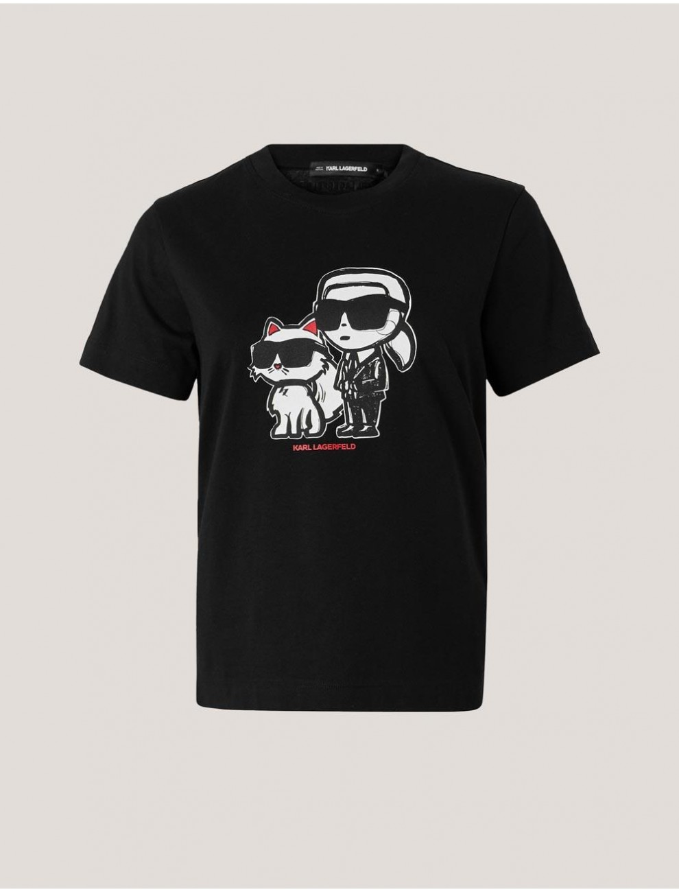 CAMISETA KARL LAGERFED IKON SKETCH DUO NEGRO
