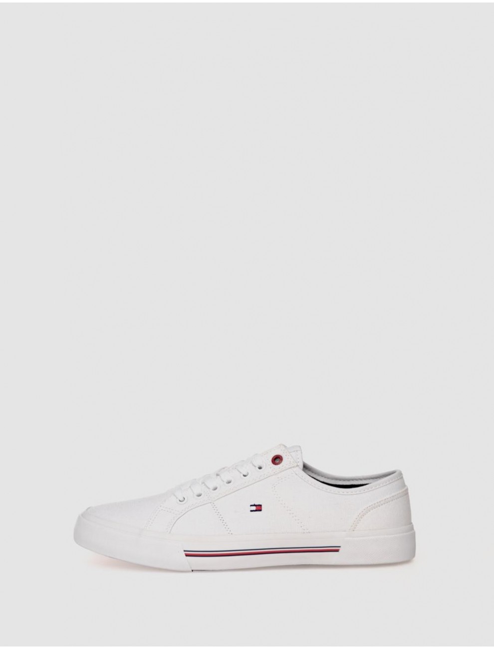 ZAPATILLA TOMMY HILFIGER CORE CORPORATE VULC CANVAS BLANCO