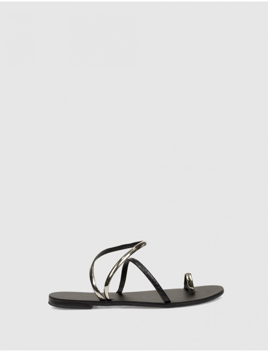 SANDALIA NICOLAS LAINAS 963 T NEGRO