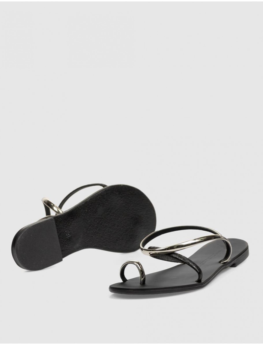 SANDALIA NICOLAS LAINAS 963 T NEGRO