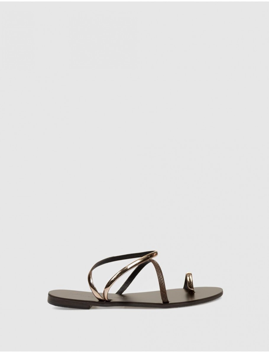 SANDALIA NICOLAS LAINAS 963 T MARRoN