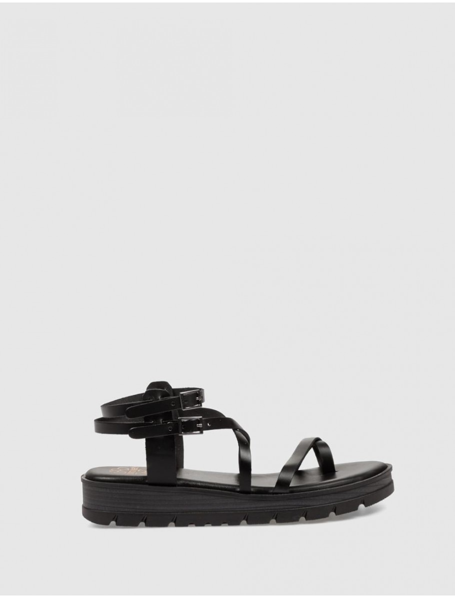 SANDALIA PORRONET 3142 NEGRO