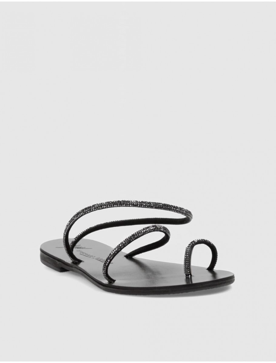 SANDALIA NICOLAS LAINAS 63 TCM NEGRO