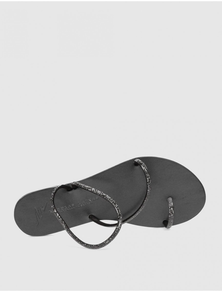 SANDALIA NICOLAS LAINAS 63 TCM NEGRO