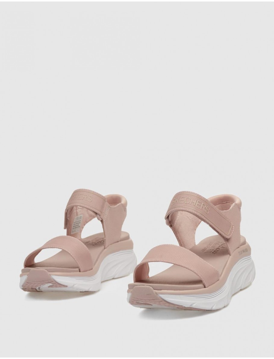 SANDALIA SKECHERS RELAXED FIT DLUX WALKER NEW BLOCK ROSA