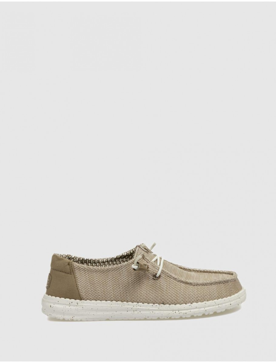 ZAPATILLA DUDE WENDY STRECH MESH TAUPE