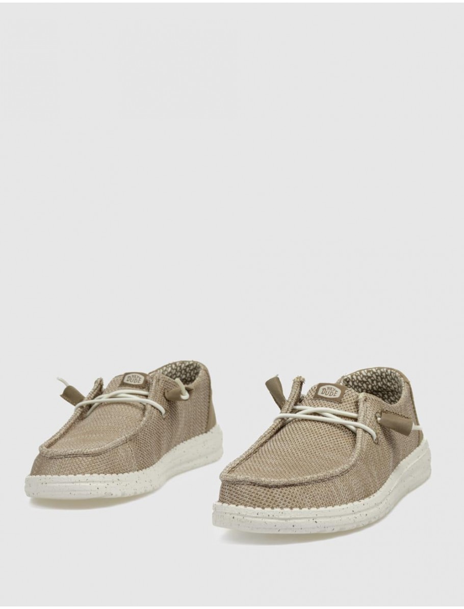 ZAPATILLA DUDE WENDY STRECH MESH TAUPE