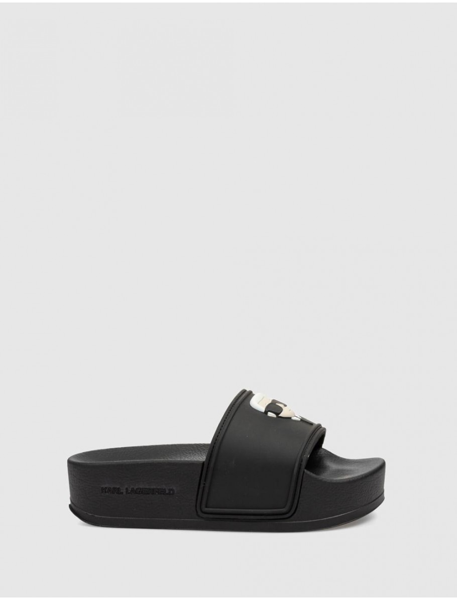 CHANCLA KARL LAGERFELD KONDO MAXI KARL NFT SLIDE NEGRO