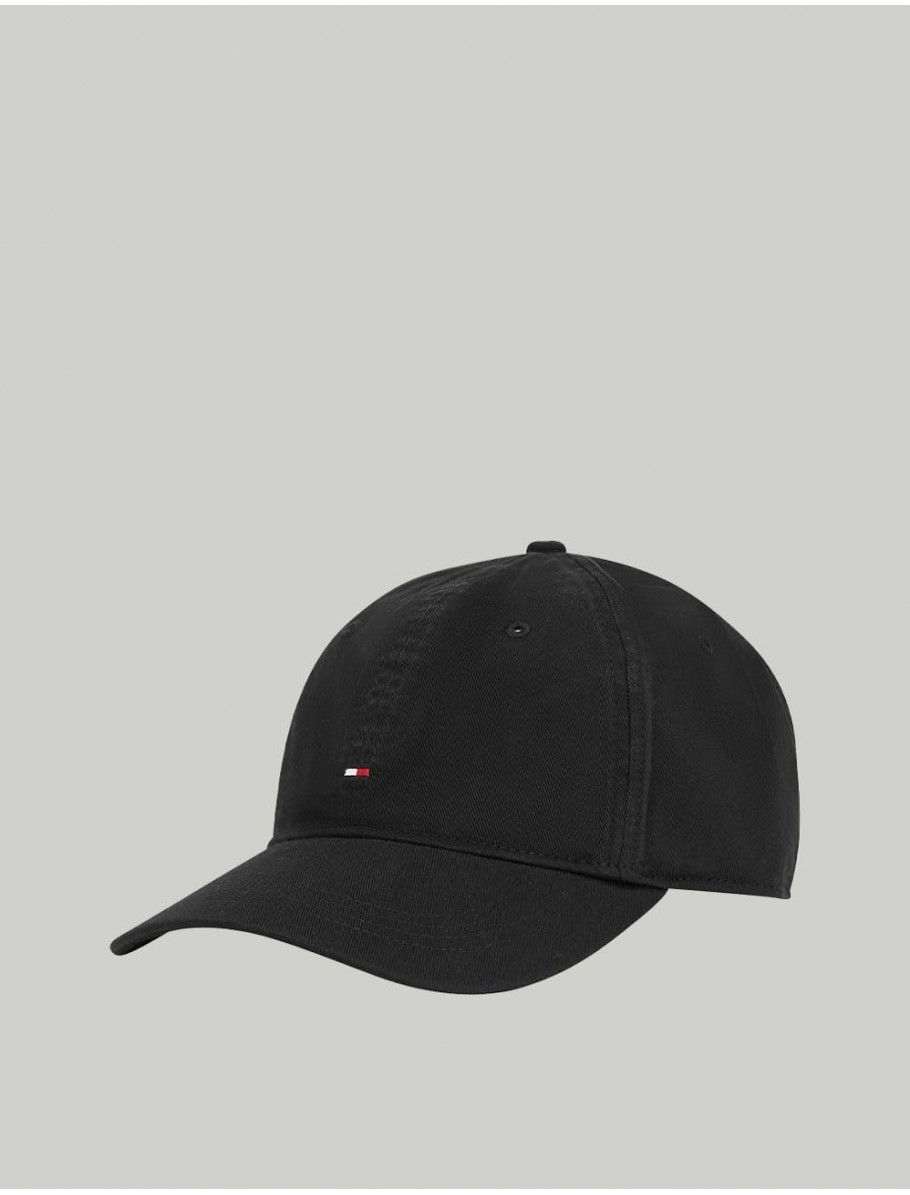 GORRA TOMMY HILFIGER TH FLAG SOFT 6 PANEL CAP NEGRO
