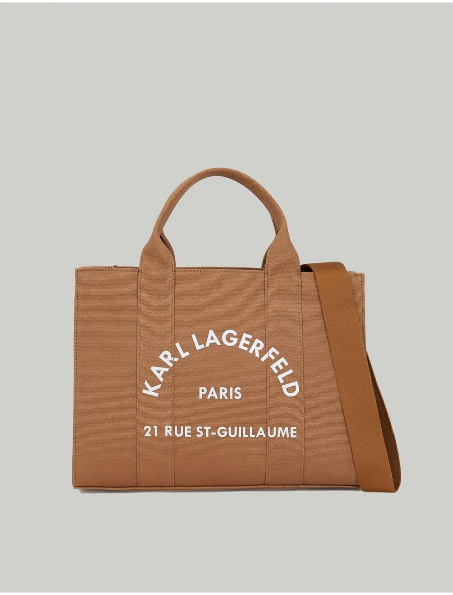 BOLSO KARL LAGERFED RSG SQUARE MEDIUM TOTE MARRoN