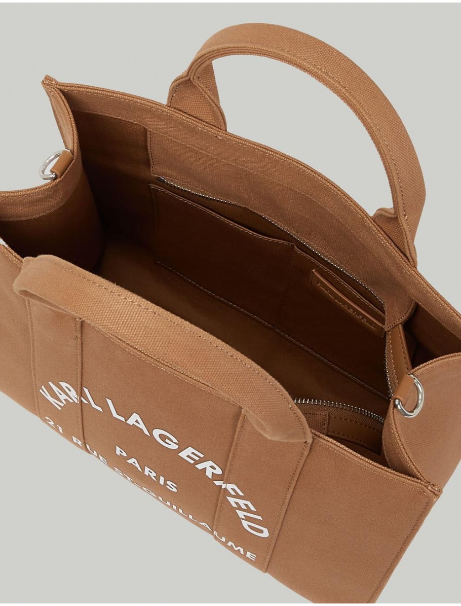BOLSO KARL LAGERFED RSG SQUARE MEDIUM TOTE MARRoN