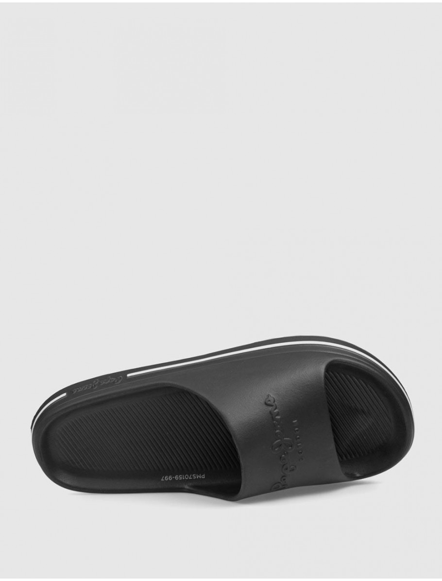 CHANCLA PEPE JEANS BEACH SLIDE NEGRO