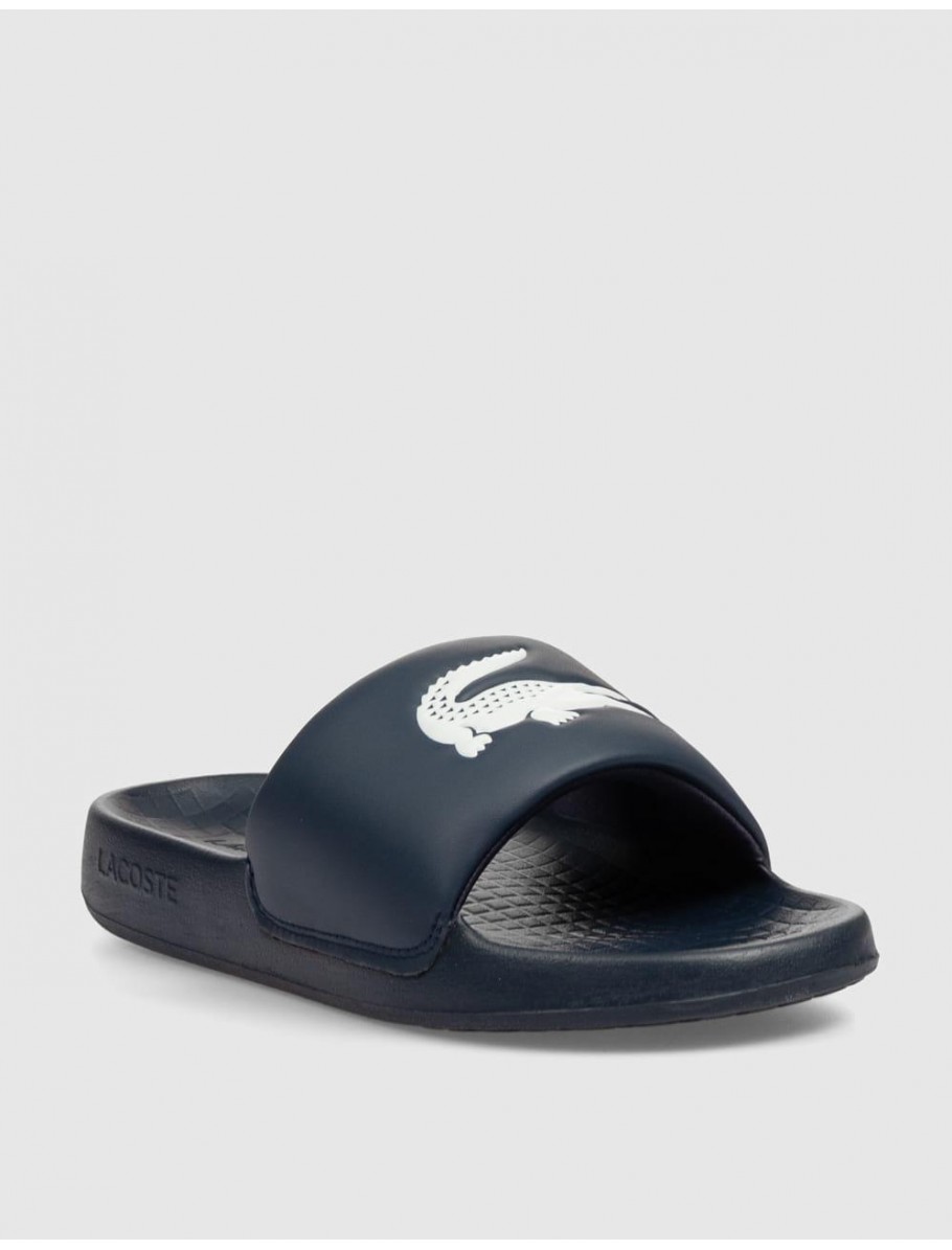 CHANCLA LACOSTE SERVE SLIDE 10 MARINO